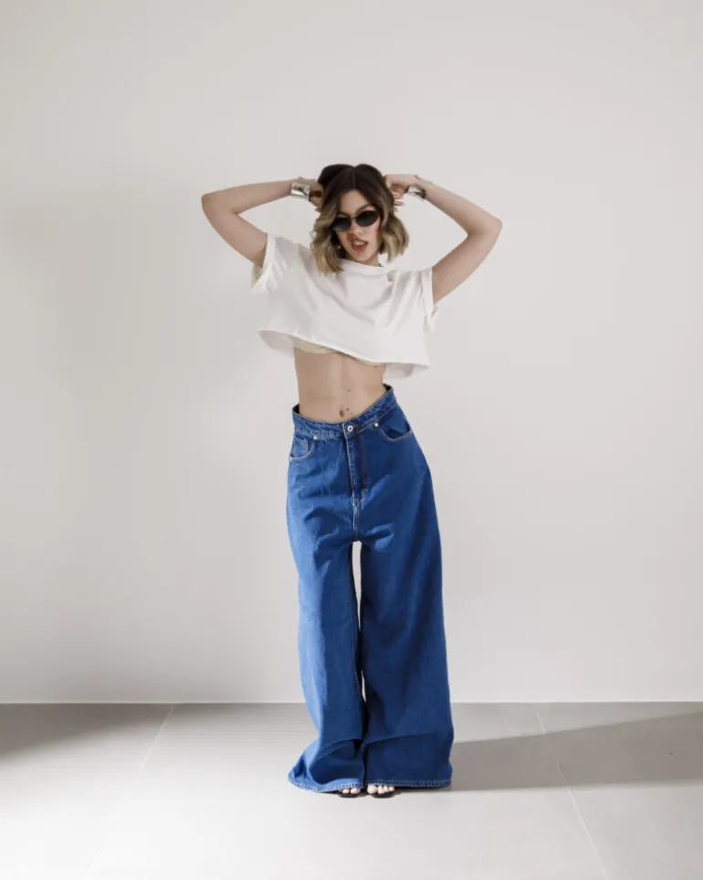 Jeans super baggy reversibile – 16026