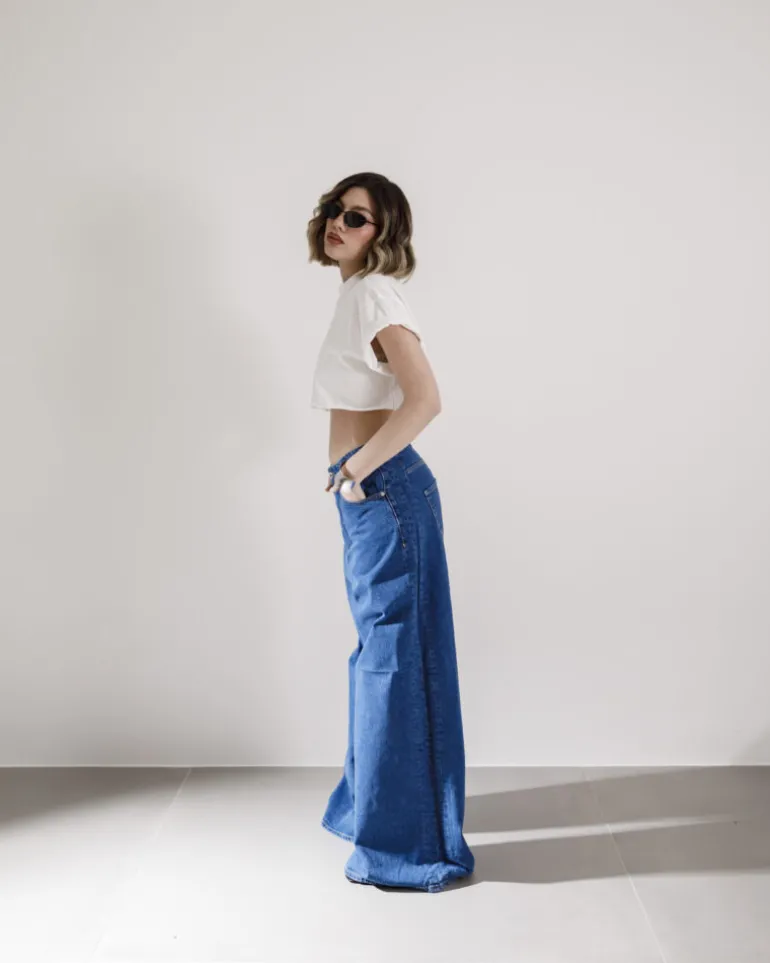 Jeans super baggy reversibile – 16026