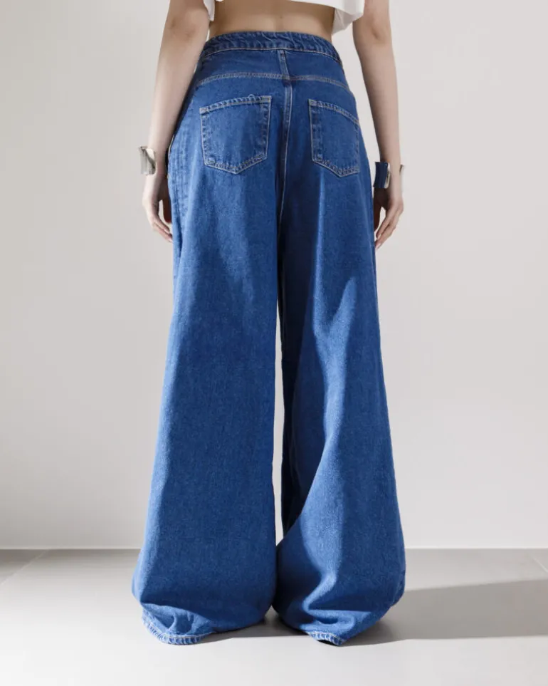 Jeans super baggy reversibile – 16026