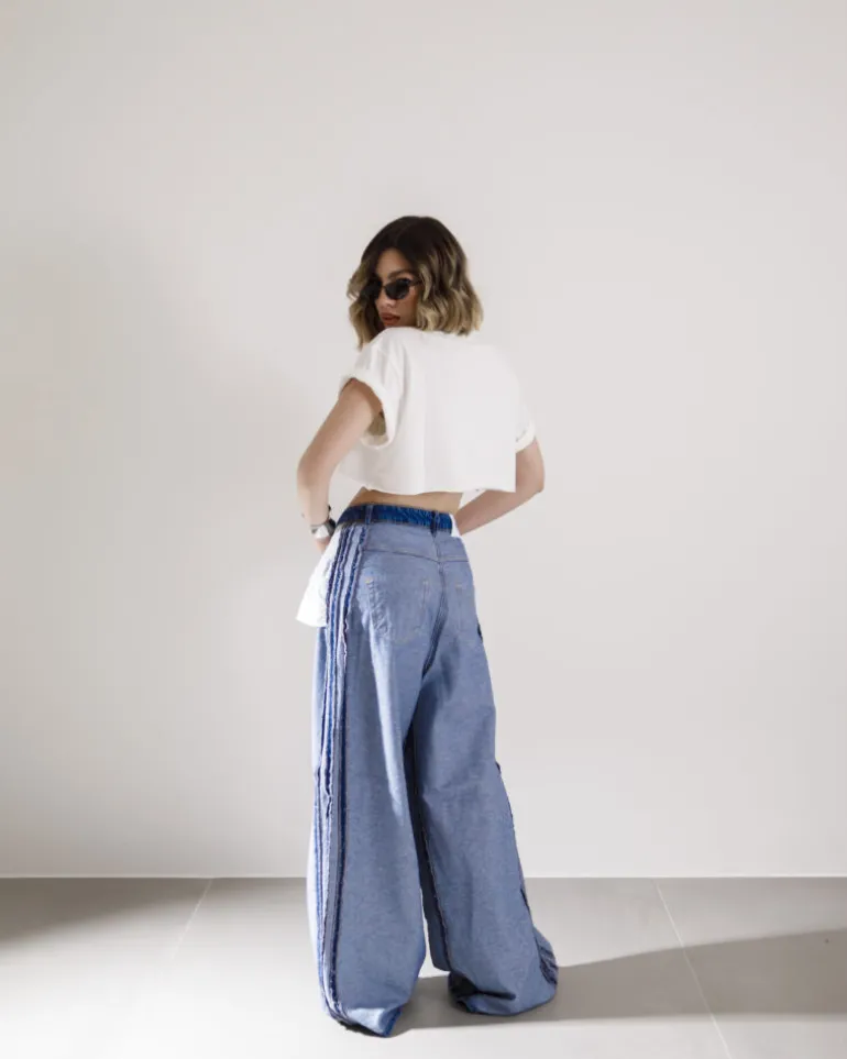 Jeans super baggy reversibile – 16026
