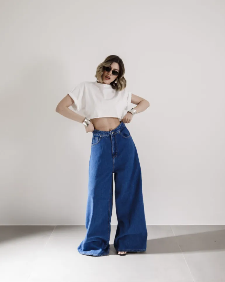 Jeans super baggy reversibile – 16026