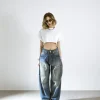 Jeans super baggy sabbiato – 16042