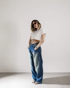 Jeans super baggy sabbiato – 16042