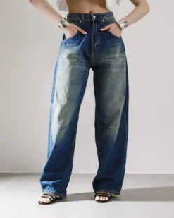 Jeans super baggy sabbiato – 16042