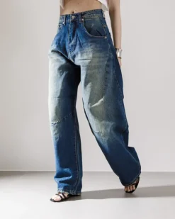 Jeans super baggy sabbiato – 16042