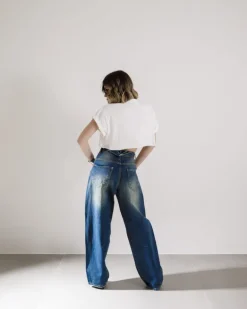 Jeans super baggy sabbiato – 16042