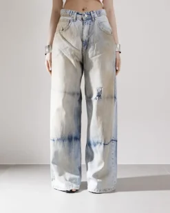 Jeans super baggy slavato- 16079