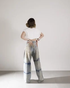 Jeans super baggy slavato- 16079