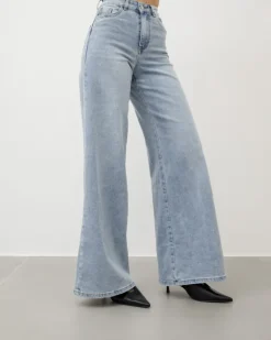 Jeans wide leg chiaro – 8651