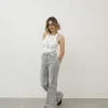 Jeans wide leg grigio chiaro – 8578