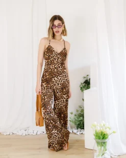 Jumpsuit animalier beige – 9513