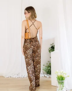 Jumpsuit animalier beige – 9513