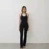 Jumpsuit in lycra a zampa – 6677