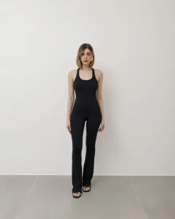 Jumpsuit in lycra a zampa – 6677