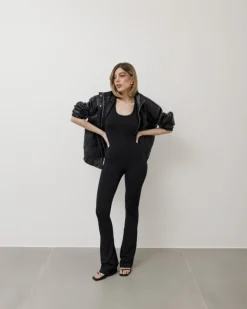 Jumpsuit in lycra a zampa – 6677