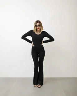 Jumpsuit in lycra con apertura – 3355
