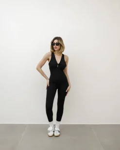 Jumpsuit in lycra con apertura – 3380