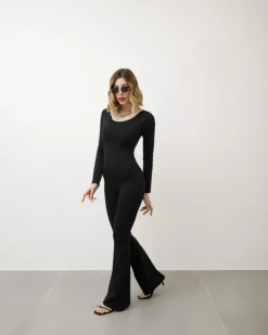 Jumpsuit in lycra con apertura – 3355