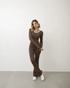 Jumpsuit in lycra con apertura – 3355