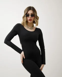 Jumpsuit in lycra con apertura – 3355