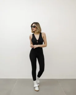 Jumpsuit in lycra con apertura – 3380