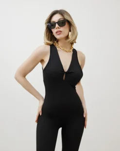 Jumpsuit in lycra con apertura – 3380