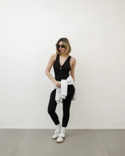 Jumpsuit in lycra con apertura – 3380