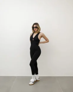 Jumpsuit in lycra con apertura – 3380