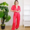 Jumpsuit in raso con aperture – 0046