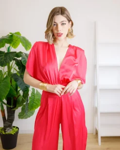 Jumpsuit in raso con aperture – 0046