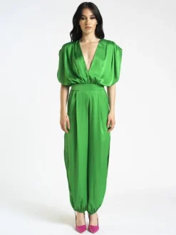 Jumpsuit in raso con aperture – 0046