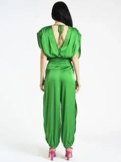 Jumpsuit in raso con aperture – 0046