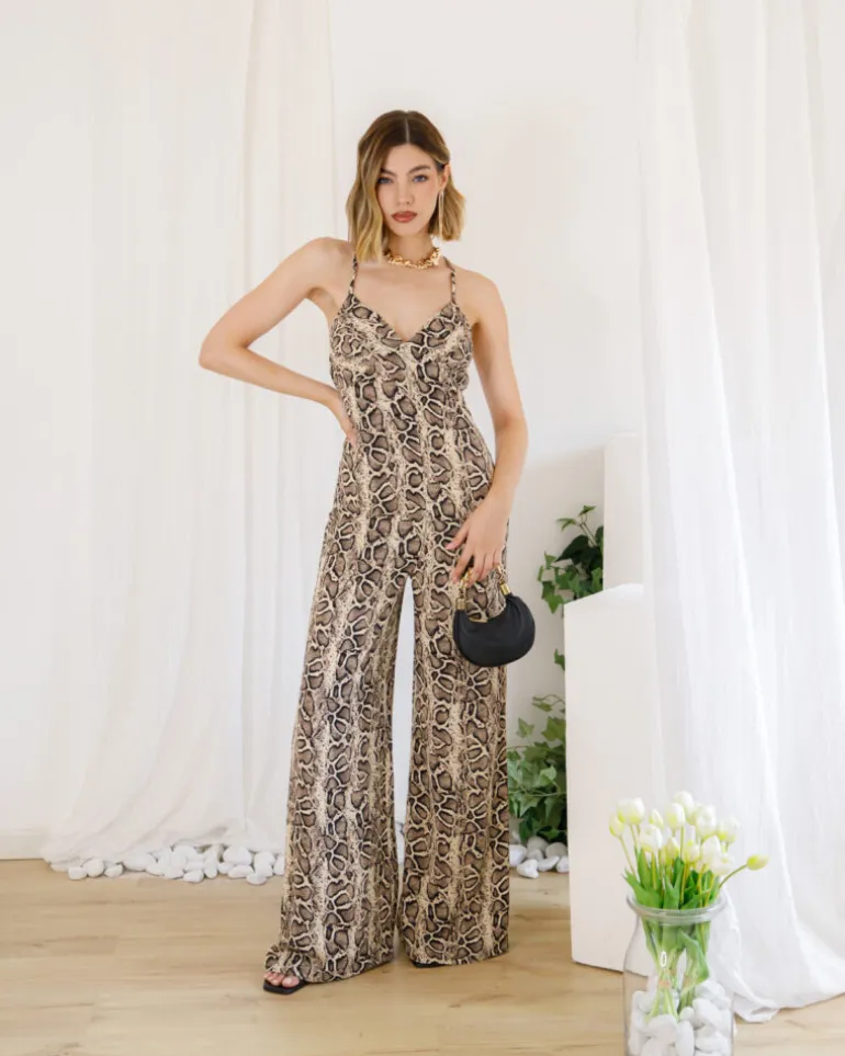 Jumpsuit stampa pitone – 9514