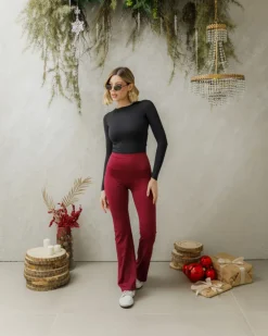Leggings in lycra a zampa – 3255