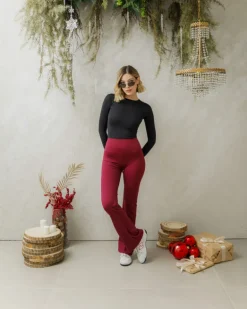 Leggings in lycra a zampa – 3255