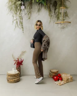 Leggings in lycra a zampa – 3255