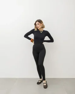 Leggings in lycra vita alta – P1560