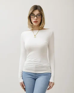 Maglia basic con scollo – 5612