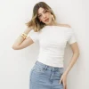Maglia con arriccio e scollo – CHF8160