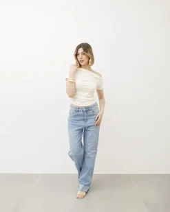 Maglia con arriccio e scollo – CHF8160