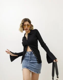 Maglia con colletto e bottoni – 1198
