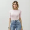 Maglia con scollo e manica midi – 8159