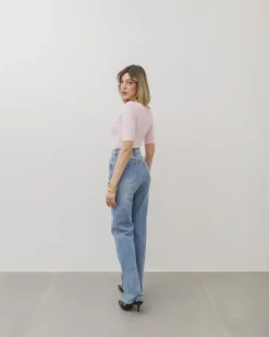 Maglia con scollo e manica midi – 8159