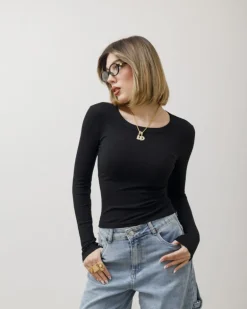Maglia in costina girocollo – 7511
