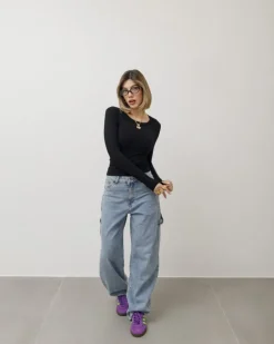 Maglia in costina girocollo – 7511