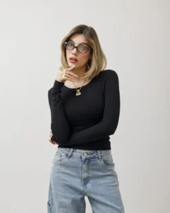 Maglia in costina girocollo – 7511