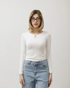 Maglia in costina girocollo – 7511