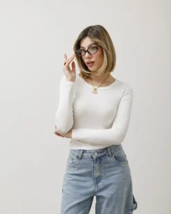 Maglia in costina girocollo – 7511