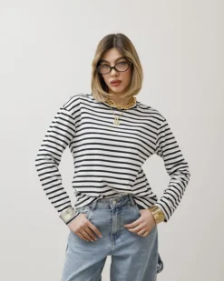 Maglia in cotone a righe – 3234