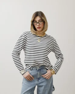 Maglia in cotone a righe – 3234